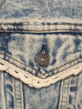 Vintage Red Label 80's Levi's Acid Wash Jean Jacket